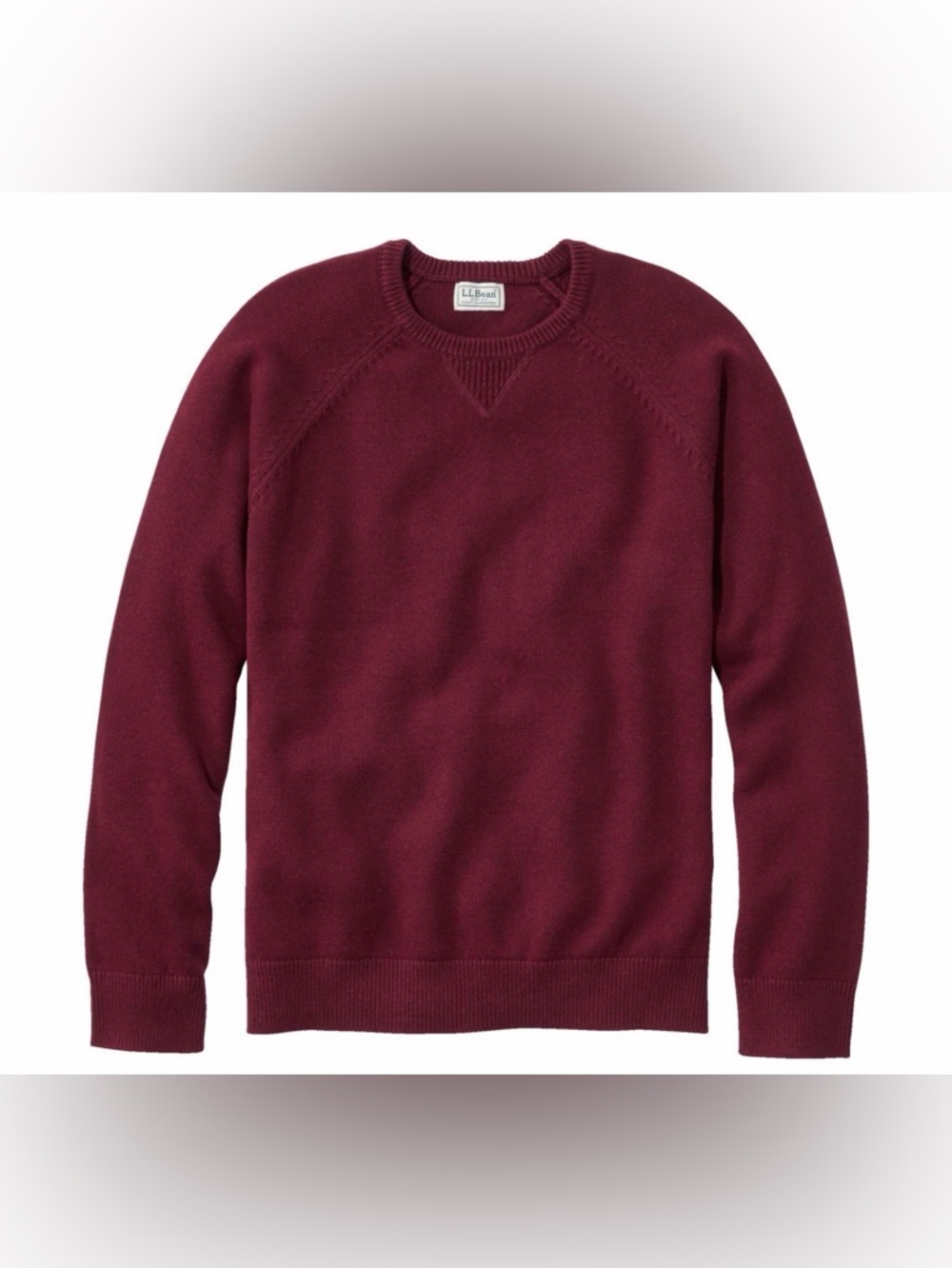 L.L.Bean Men's Wicked Soft Cotton Cashmere Crewneck Sweater
